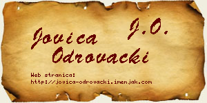 Jovica Odrovački vizit kartica